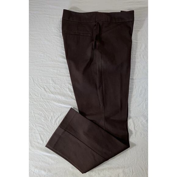 Chico's Straight Leg Bi-Stretch Chino Dress Pants, Trousers. Brown. .5s, 6 Short - Picture 2 of 8